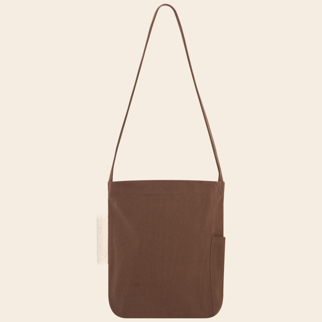TinTok tote bag 'Mira' canvas - bruin