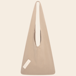 TinTok triangle tas 'Tira' canvas - mokka