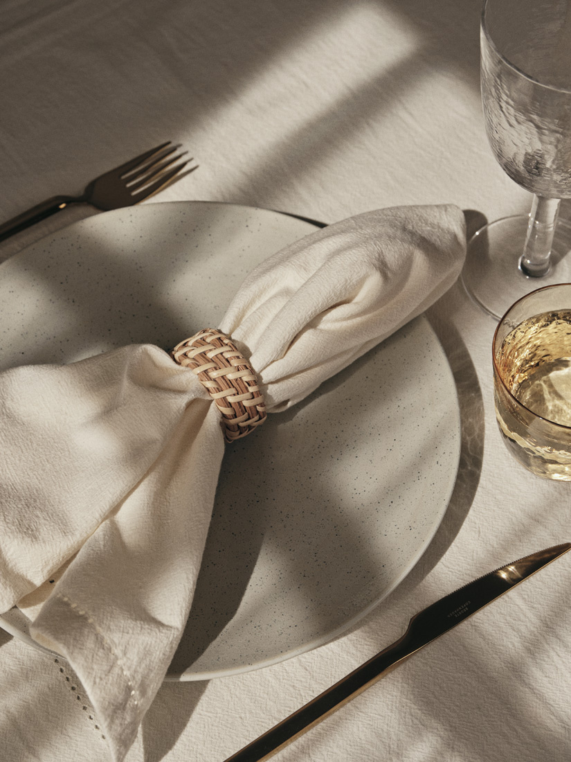 Broste set/6 servetringen ´Gaia´ - rotan