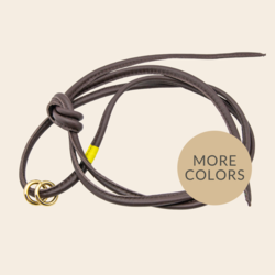 Slingher telefoonkoord 'River' - leer