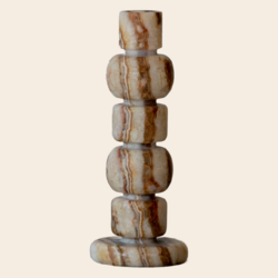 Zaconi kandelaar 'Unwinding Brown ' XL - onyx