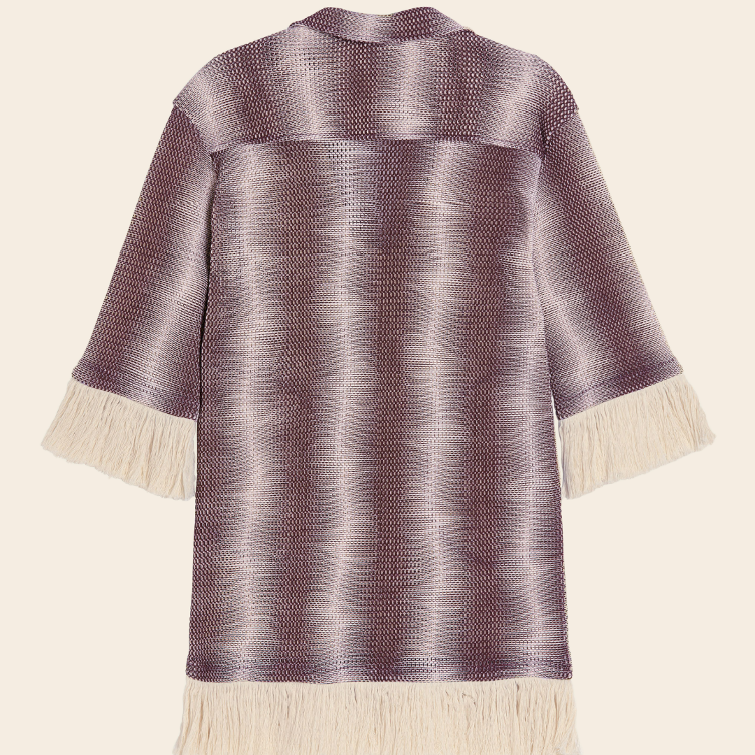 OAS Compagny jurk 'Merlot Echo' - katoen