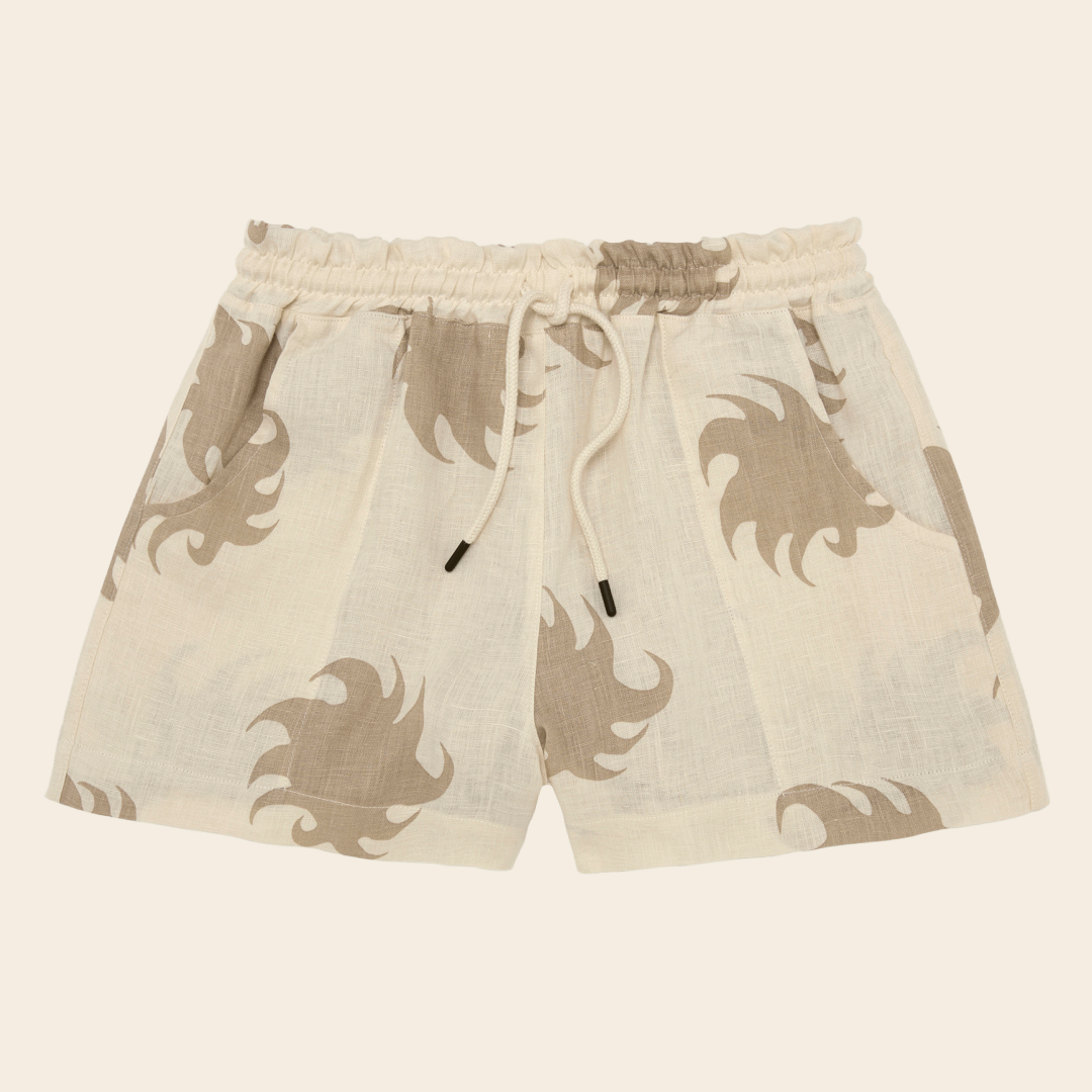 OAS Compagny short 'Ember Drizzle' - linnen