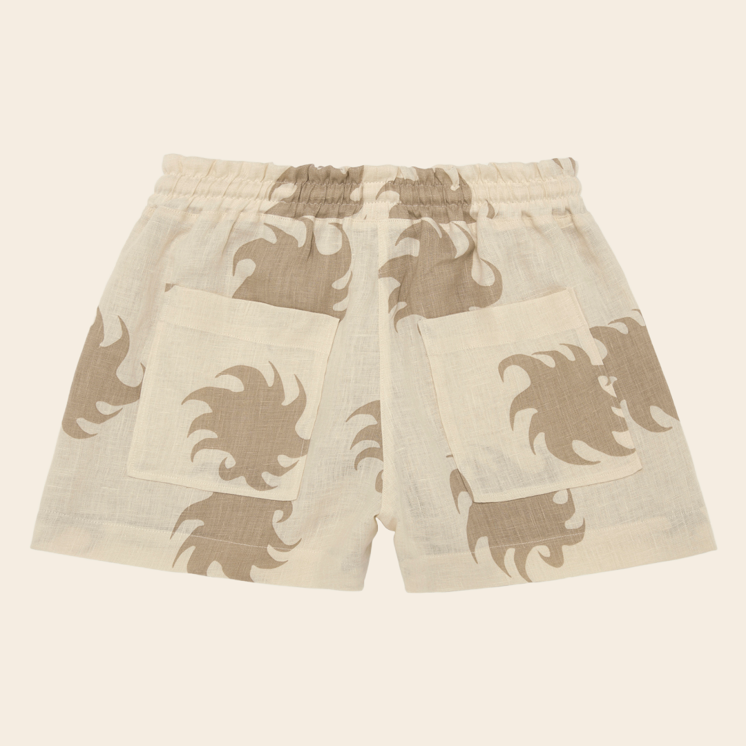 OAS Compagny short 'Ember Drizzle' - linnen