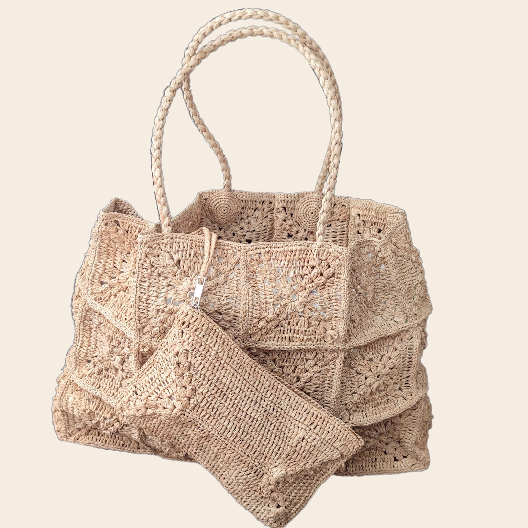 Tongasoa tas 'Natacha' - raffia