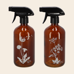 spuitfles 'Flower' - glas