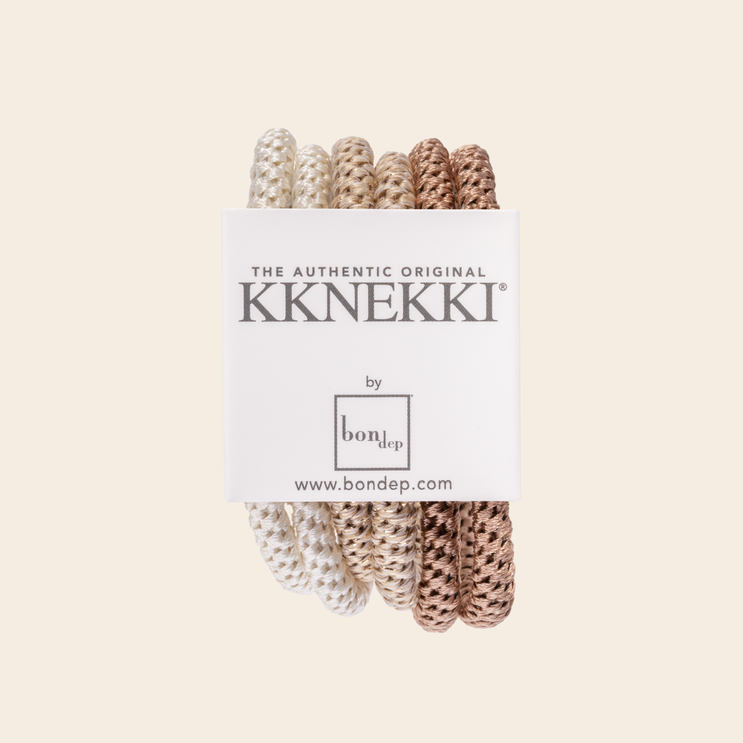 KKnekki set/6 haarelastiek slim nude