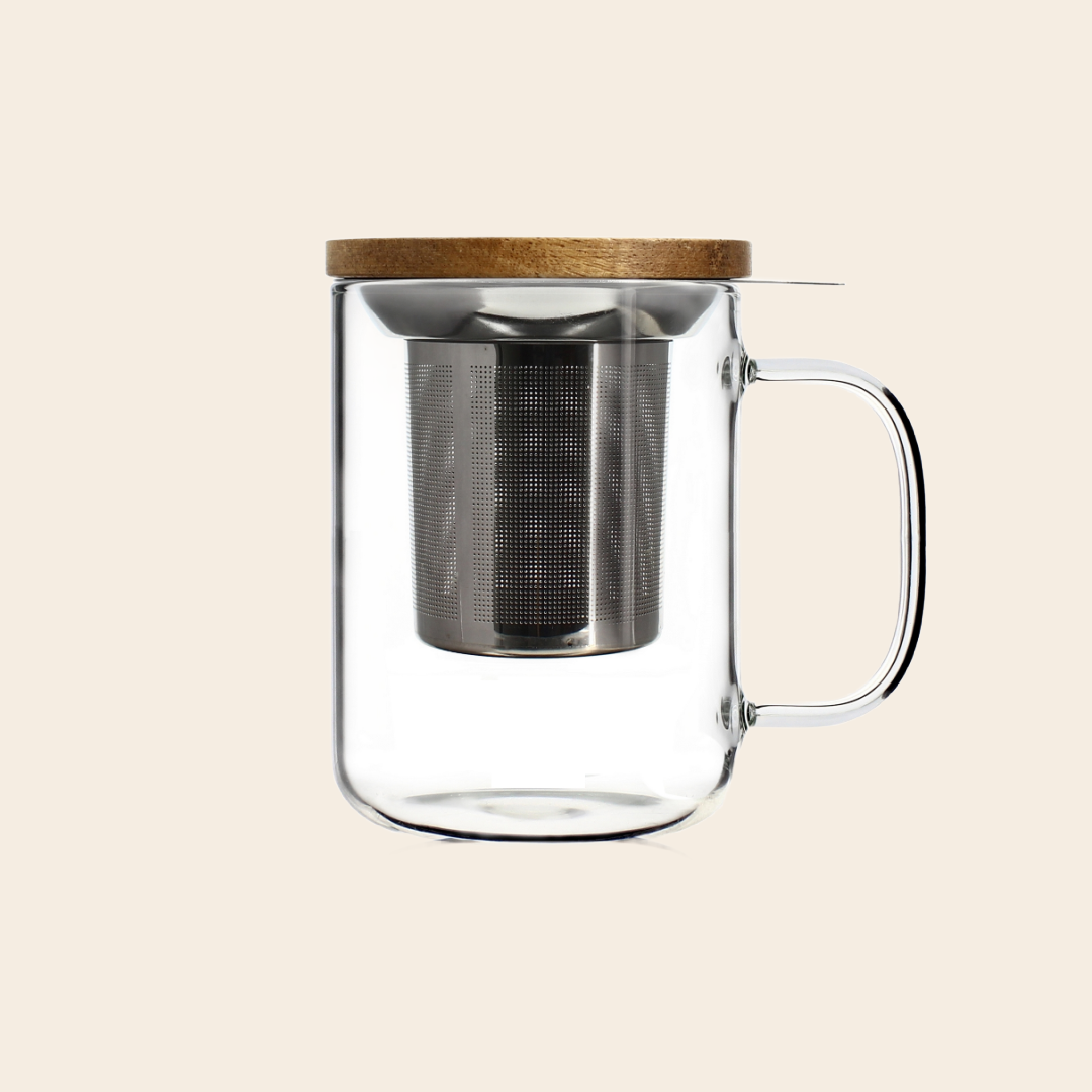 Ogo Living theemok 'Gustave' borosilicaatglas - 450ml