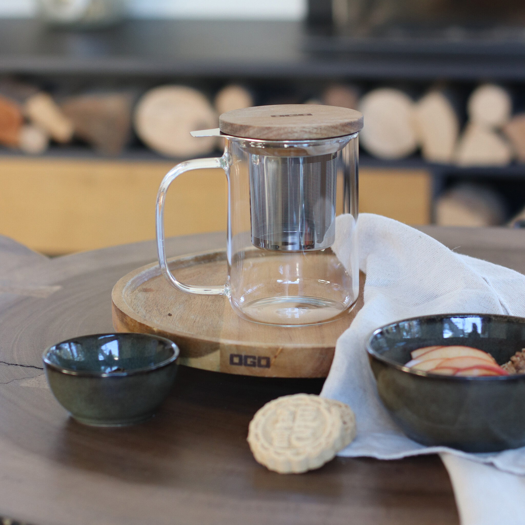 Ogo Living theemok 'Gustave' borosilicaatglas - 450ml