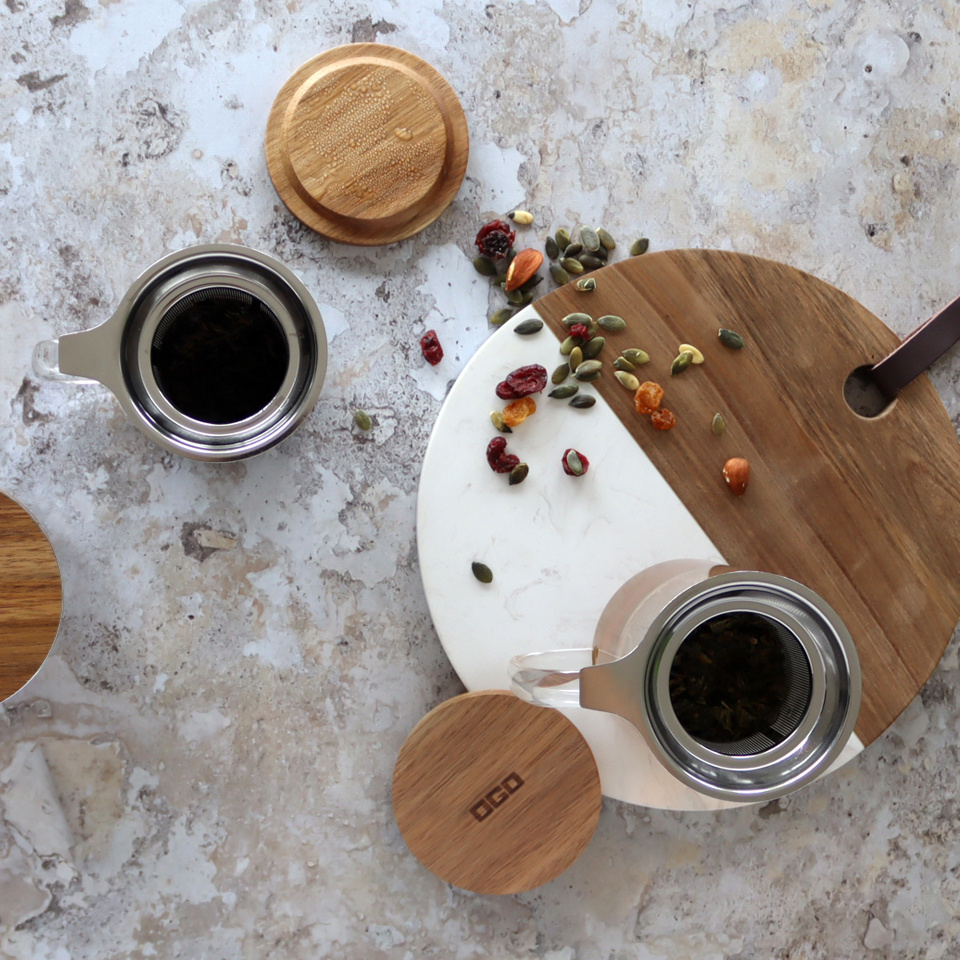 Ogo Living theemok 'Gustave' borosilicaatglas - 450ml