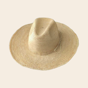 Tongasoa hoed 'Ricky' naturel - raffia