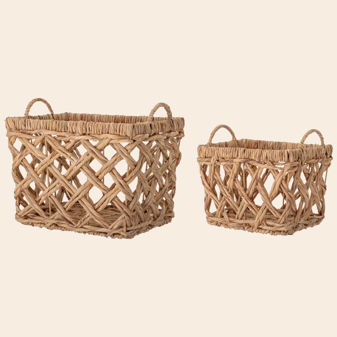 Bloomingville basket 'Sadia' - water hyacinth