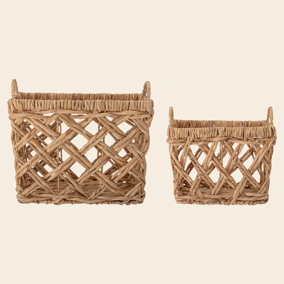 Bloomingville basket 'Sadia' - water hyacinth