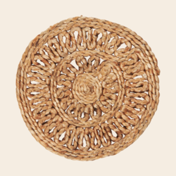 IBLaursen trivet  'Flower' - jute