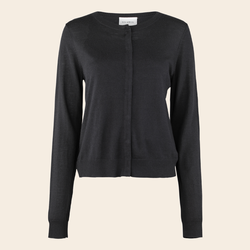 Six Ames cardigan 'Ulla' merinowool - black