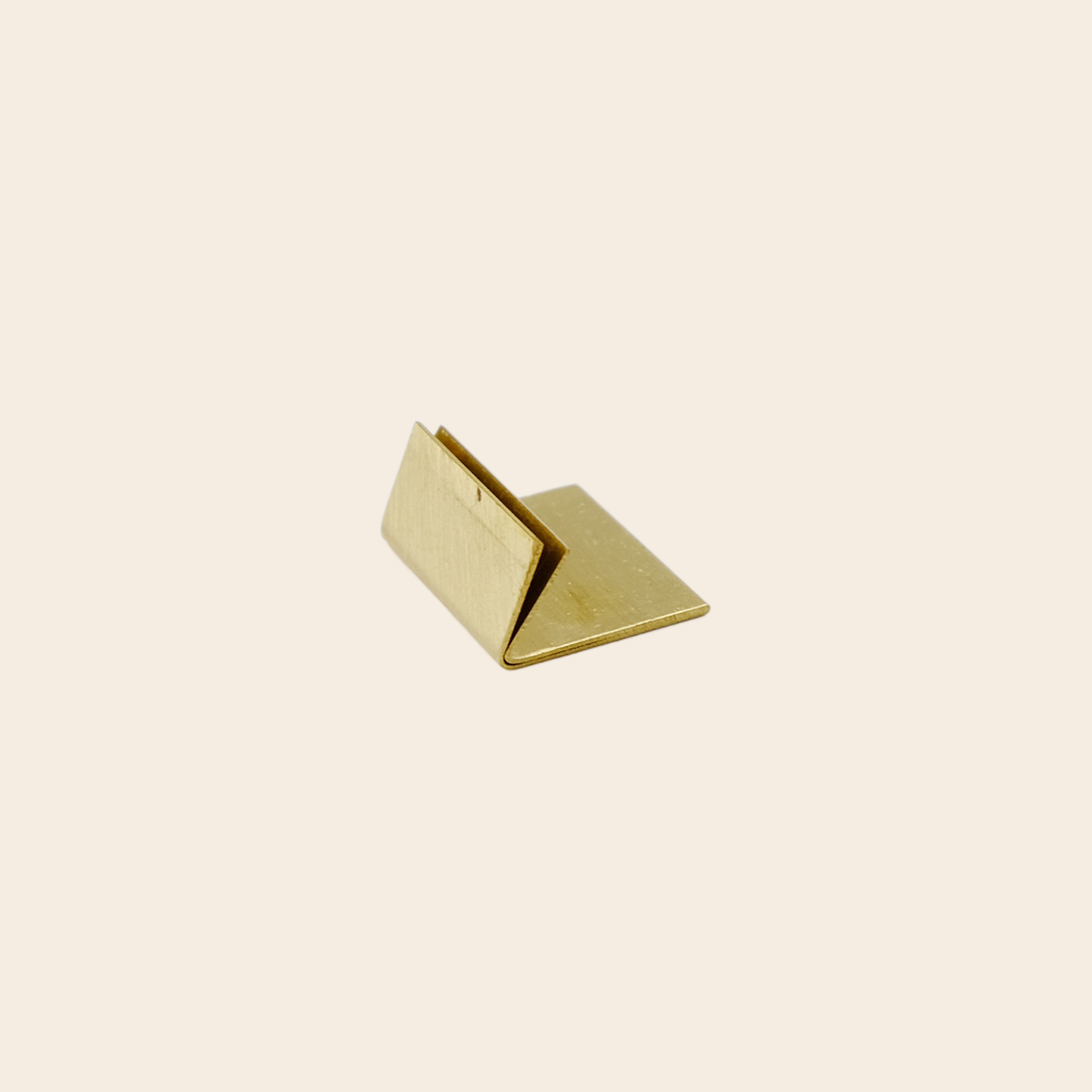 card holder - brass