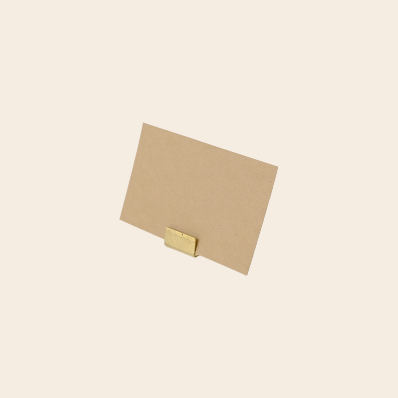 kaarthouder - brass