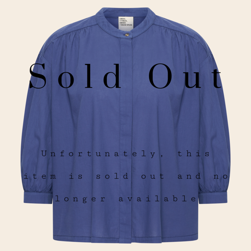 SacreCoeur blouse 'Carla' katoen - cobalt