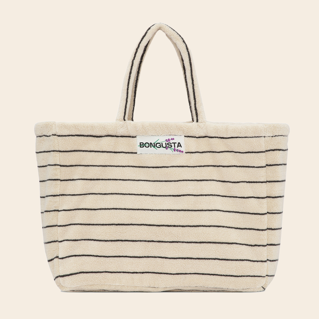 Bongusta weekend bag 'Naram' - Creme & Ink