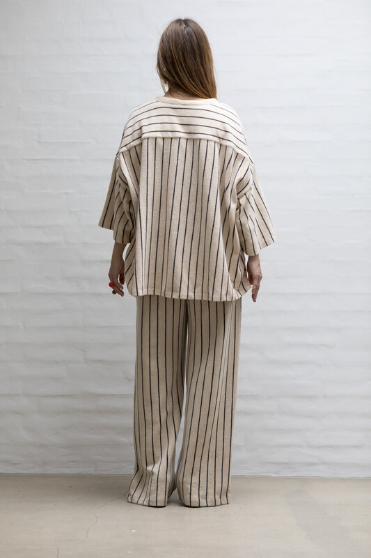 Bongusta broek 'Naram' - Cream & Ink