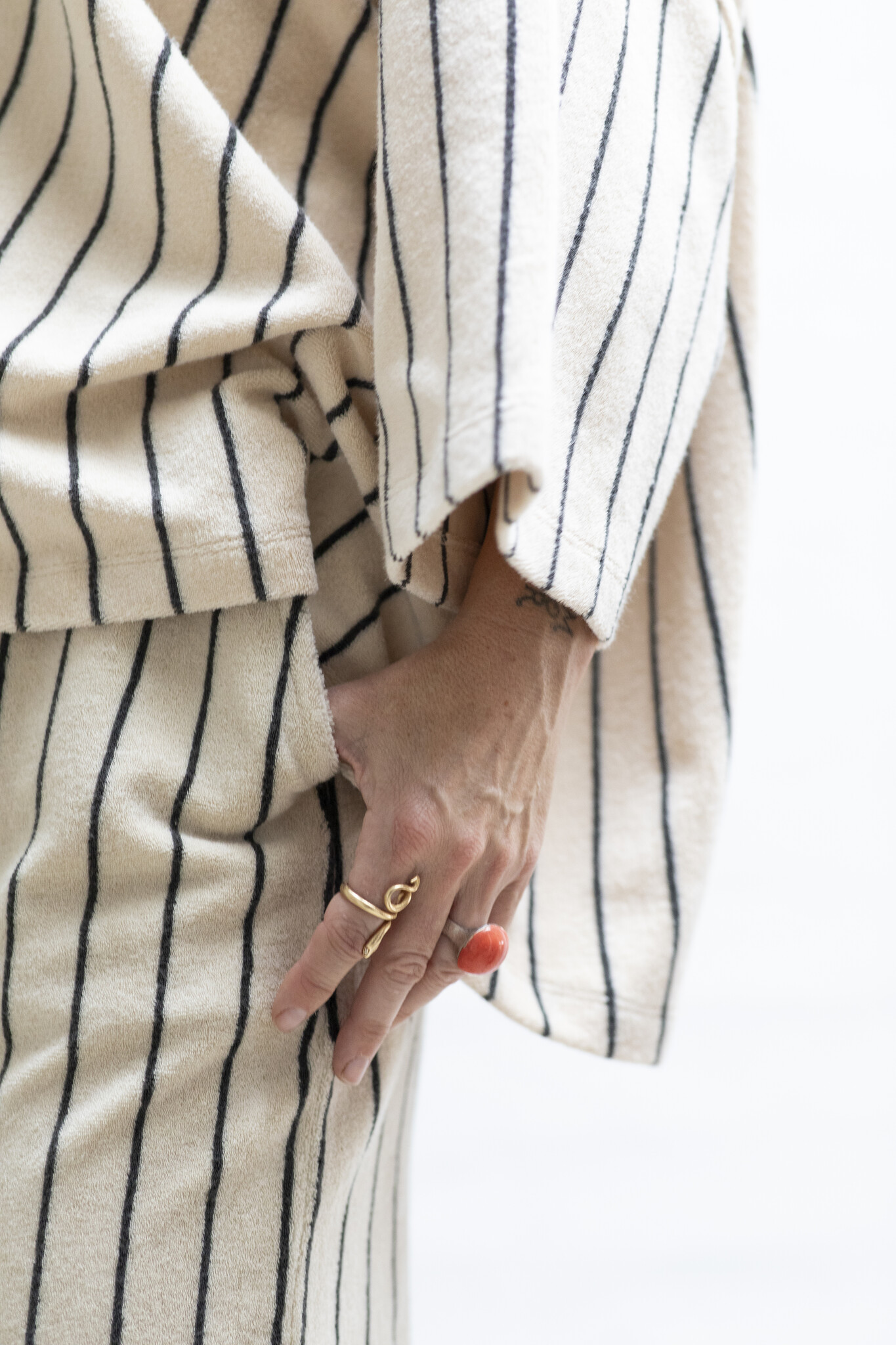 Bongusta pants 'Naram' - Cream & Ink