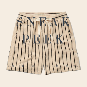 Bongusta gym short 'Naram' - Cream & Ink