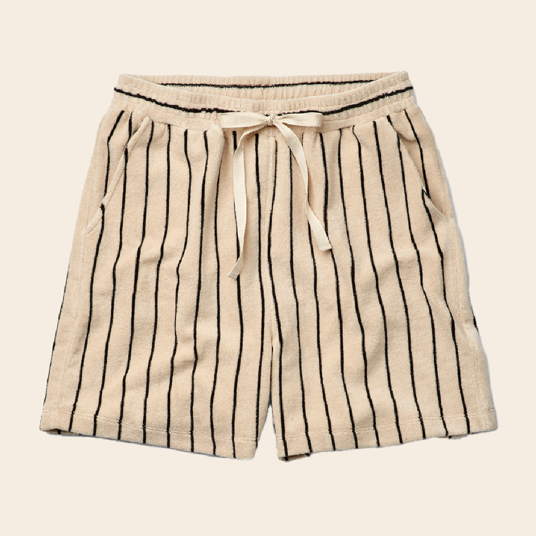 Bongusta gym short 'Naram' - Cream & Ink