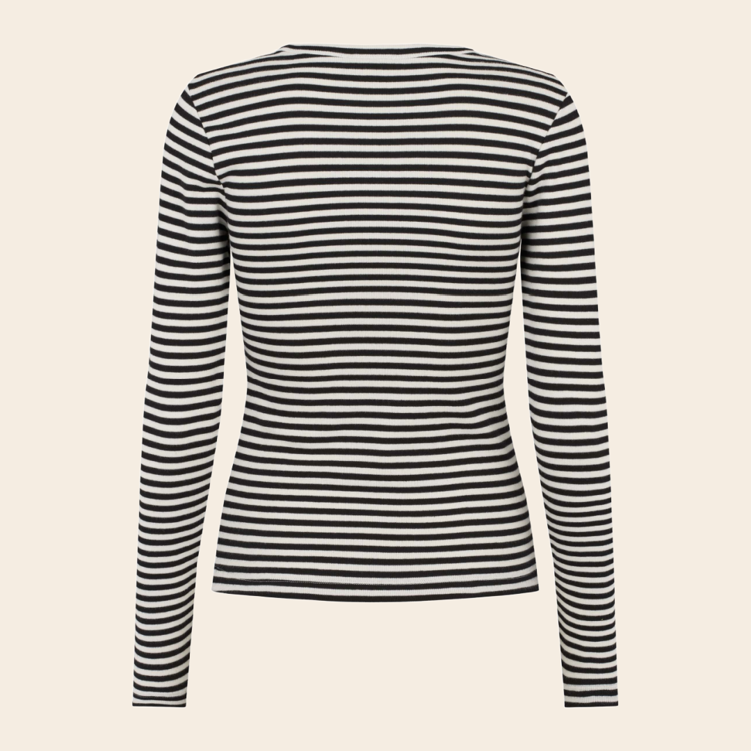 Esmé Studios shirt 'Blossom'  cotton - snow white black