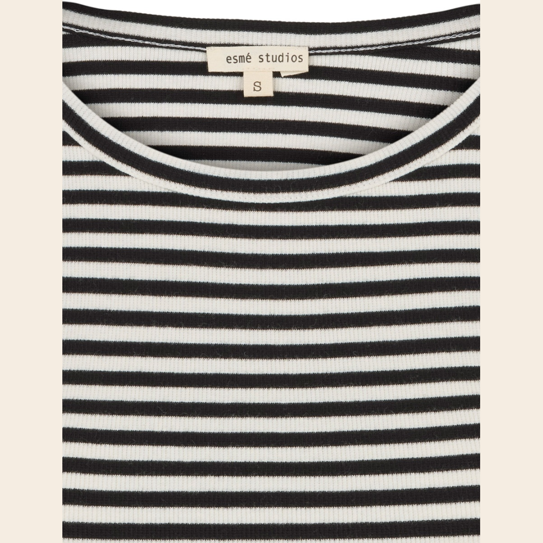 Esmé Studios shirt 'Blossom'  cotton - snow white black