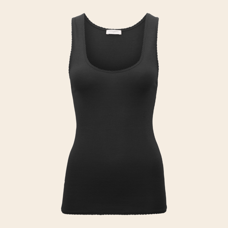 Minimalisma singlet 'True' wol / zijde