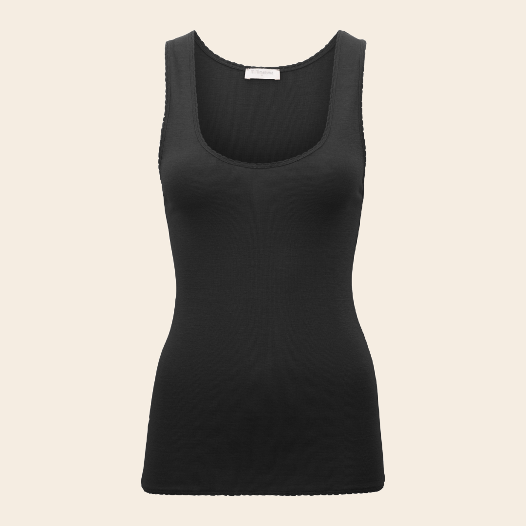 Minimalisma singlet 'True' wol / zijde