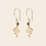 A Beautiful Story earrings 'Generous' snake - garnet