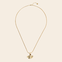 A Beautiful Story ketting 'Imagine' gingko - tijgeroog