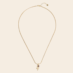 A Beautiful Story necklace 'Imagine' snake - garnet
