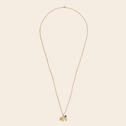 A Beautiful Story ketting 'Paradise'  olifant - lapis lazuli