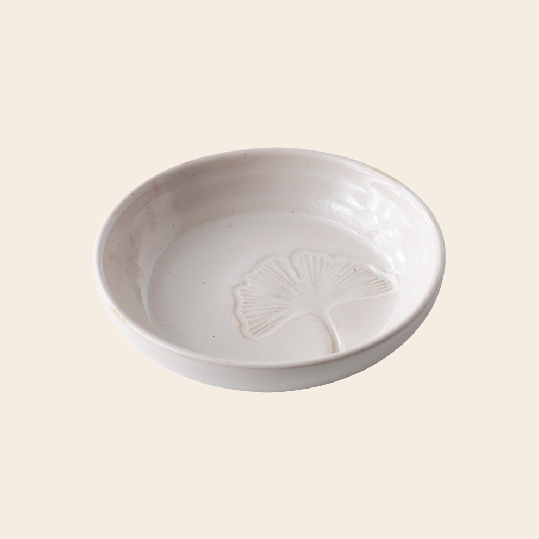 A Beautiful Story jewelry dish 'Gingko' - natural