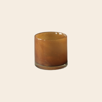 Tell me More waxinehouder 'Lyric' - bruin