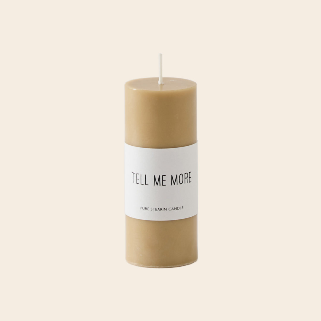 Tell me More stearin candle - honey