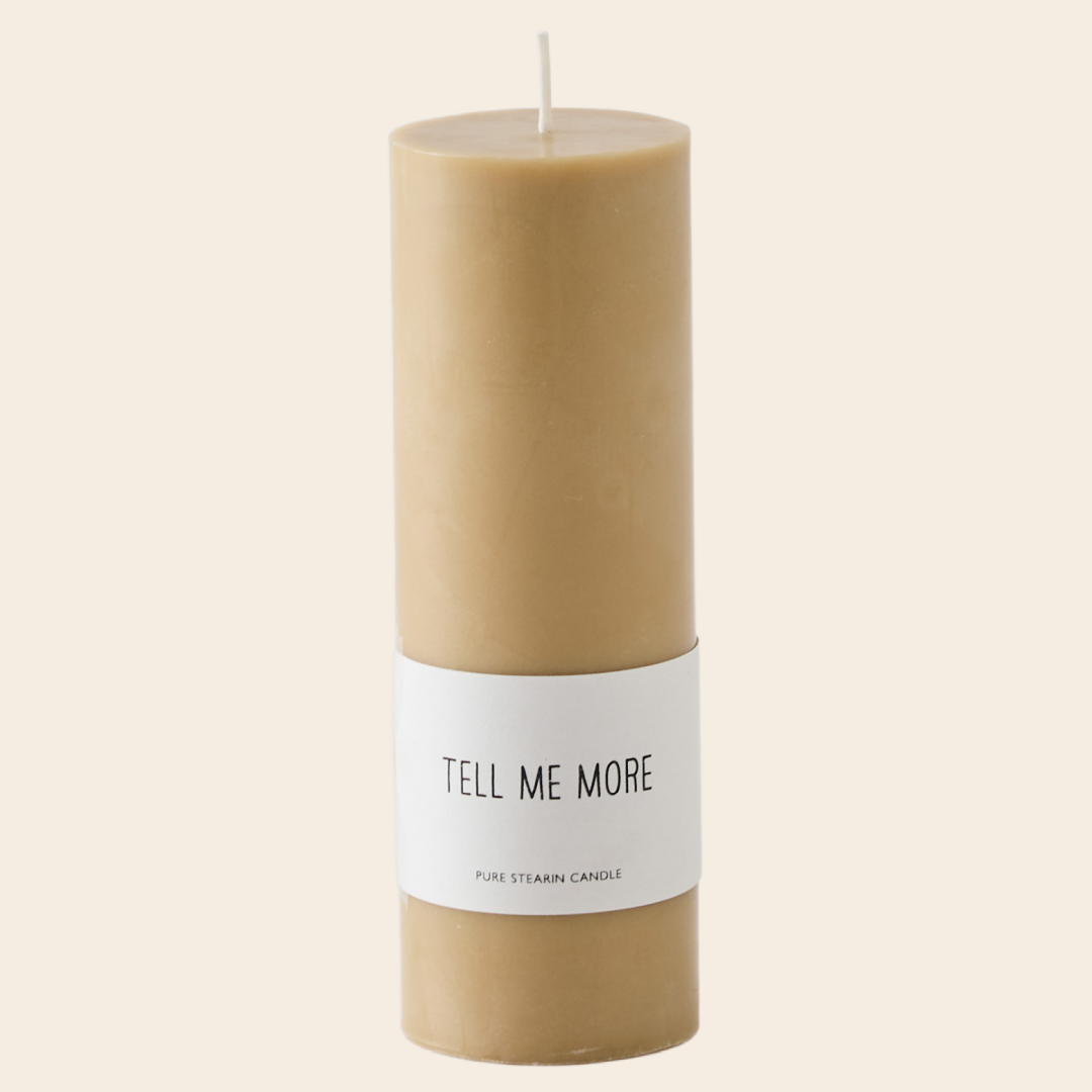 Tell me More stearin candle - honey
