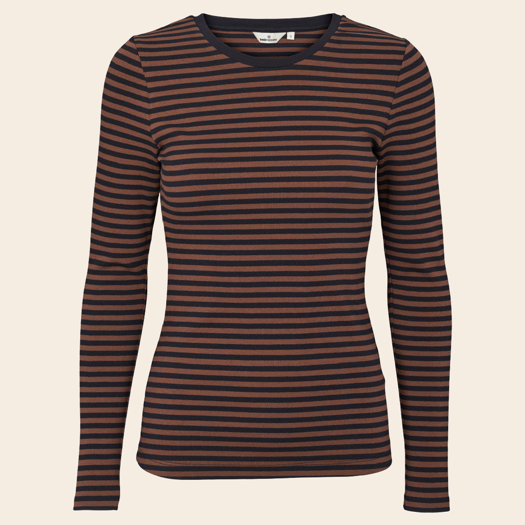 Basic Apparel shirt 'Ludmilla' cotton - caraf / black