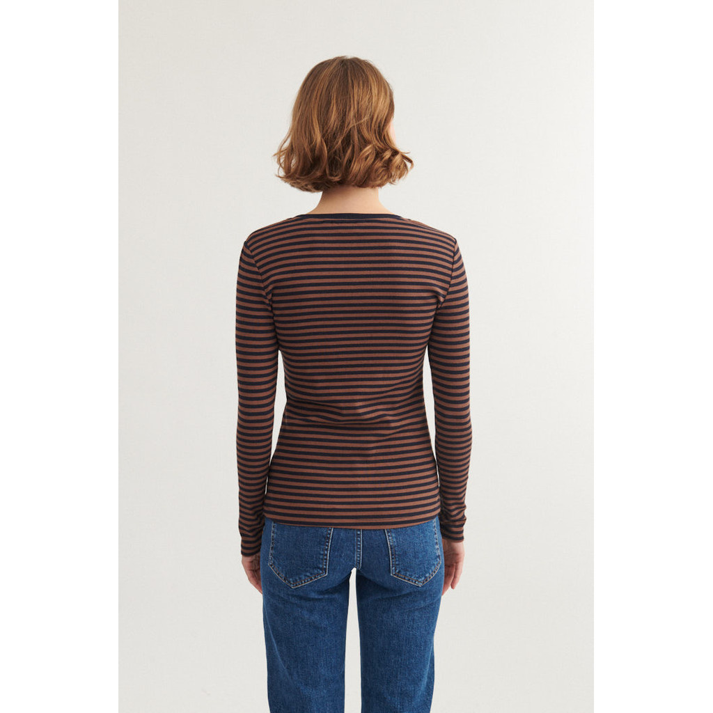 Basic Apparel shirt 'Ludmilla' cotton - caraf / black