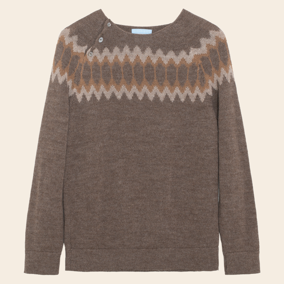 Serendipity sweater 'Raglan' alpaca - earth