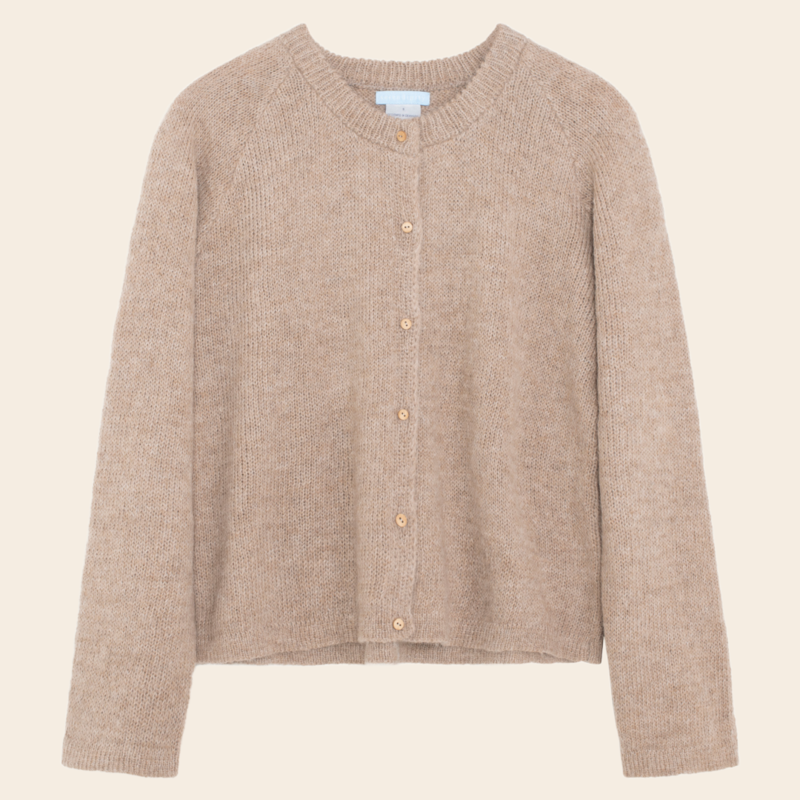 Serendipity vest 'Suri' alpaca - beige