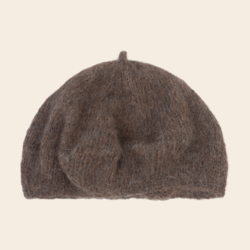 Serendipity baret  'Suri' rib alpaca - pine cone