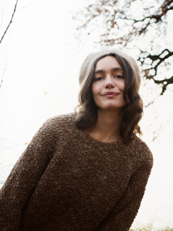 Serendipity baret  'Suri' rib alpaca - beige