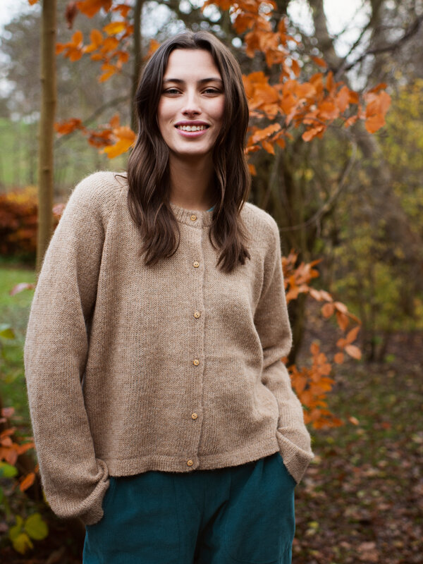 Serendipity vest 'Suri' alpaca - beige