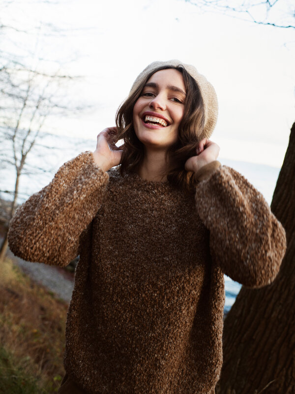 Serendipity sweater 'Chunky' alpaca  - bear