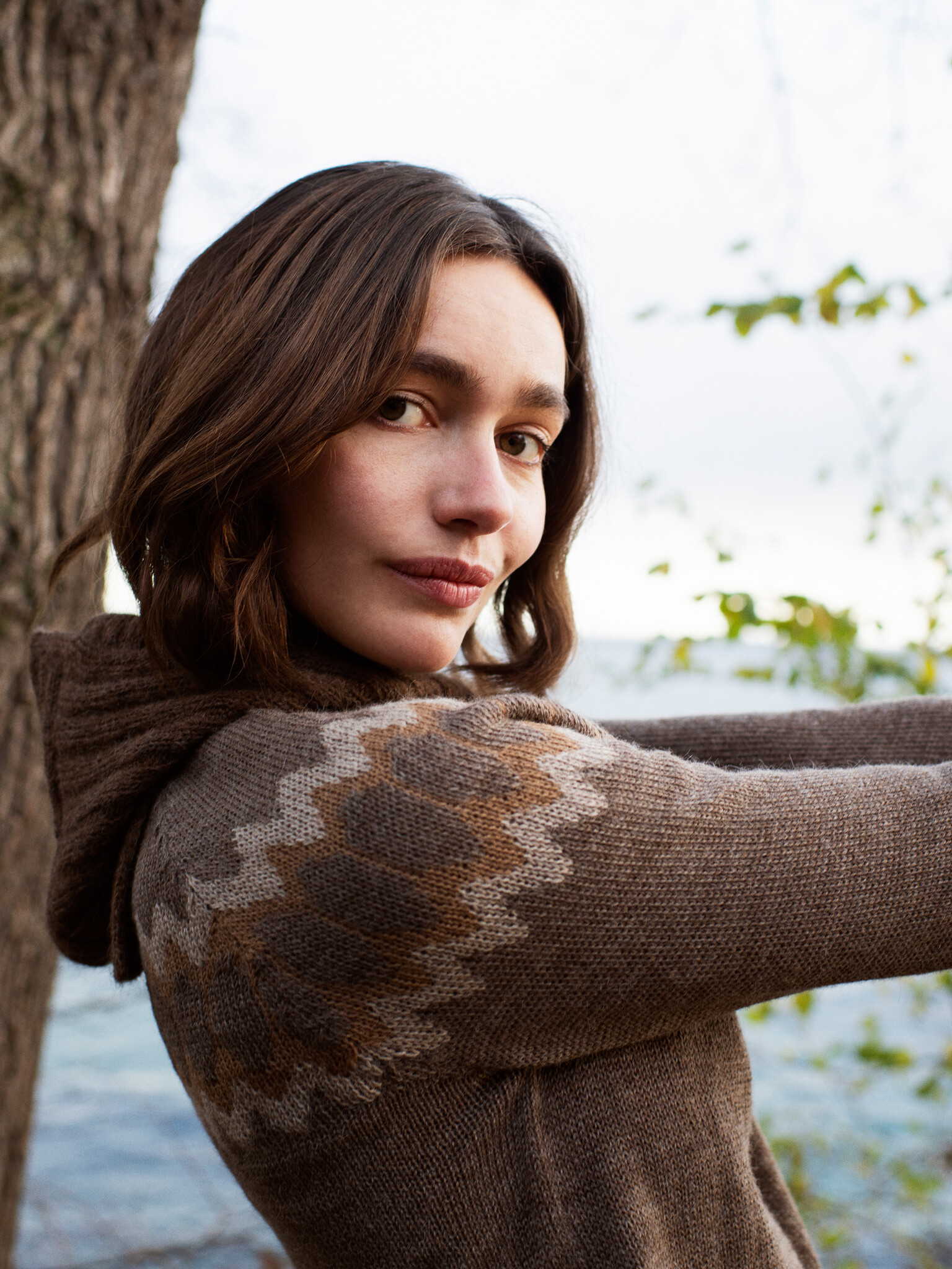 Serendipity sweater 'Raglan' alpaca - earth