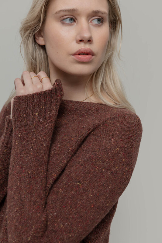 Rifo sweater 'Eloisa' cashmere - corten orange