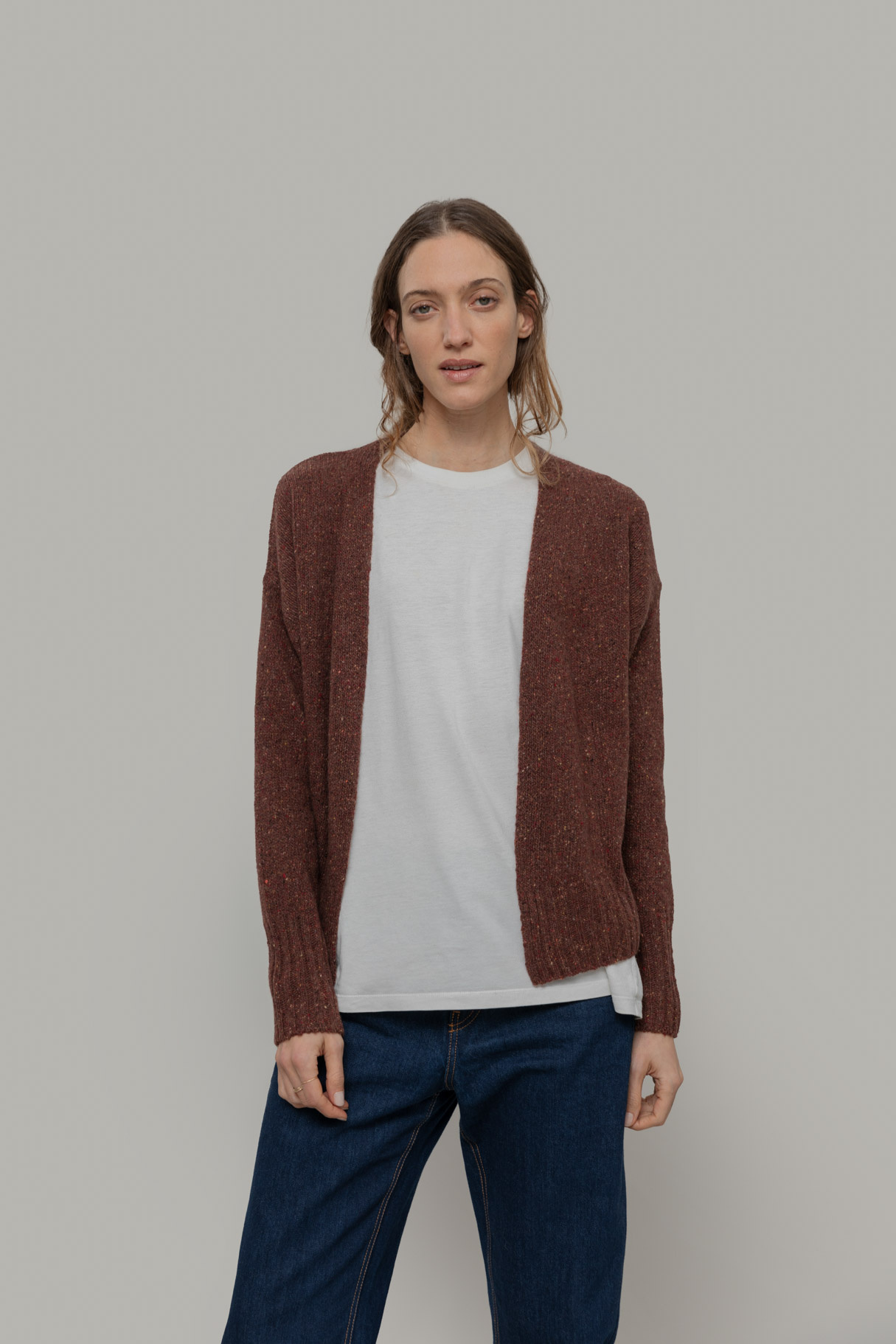 Rifo vest 'Paloma' cashmere - corten orange